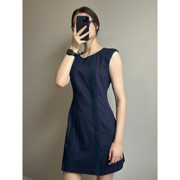 Navy Office Siren Dress Size 10 - Picture 4 of 9